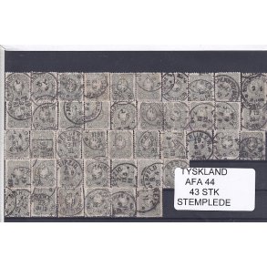 Tyskland - AFA 44 - 43 Stk. Stemplet