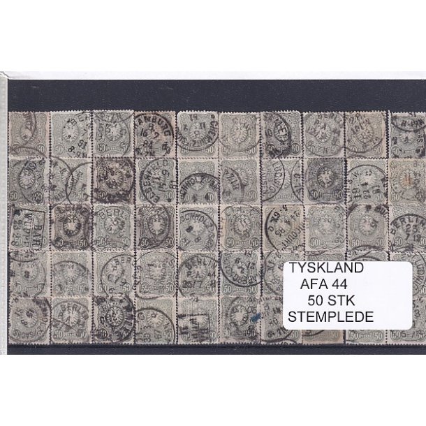 Tyskland - AFA 44 - 50 Stk. Stemplet