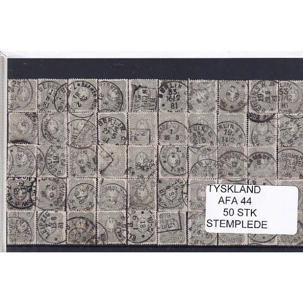 Tyskland - AFA 44 - 50 Stk. Stemplet