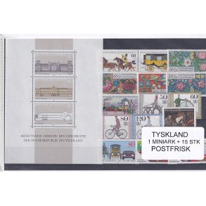 Tyskland Samling - 1 Miniark + 15 stk - Postfrisk