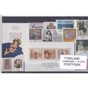 Tyskland Samling - 2 Miniark + 10 stk. - Postfrisk