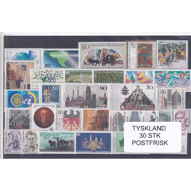 Tyskland Samling - 30 stk. - Postfrisk
