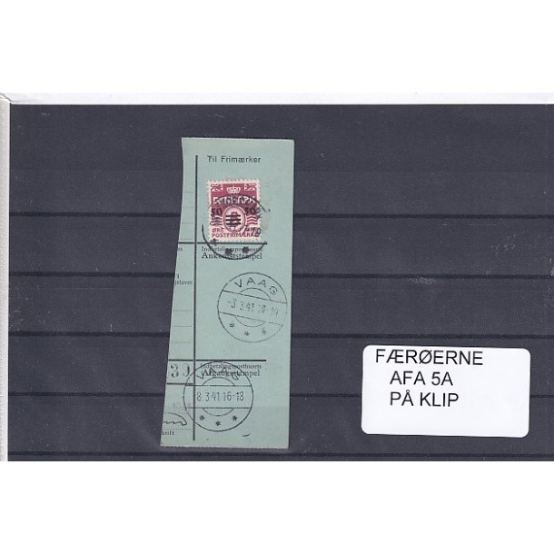  F�r�erne - AFA 5 A p� Klip - Stemplet