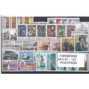 F�r�erne - AFA 87 - 123 - Postfrisk