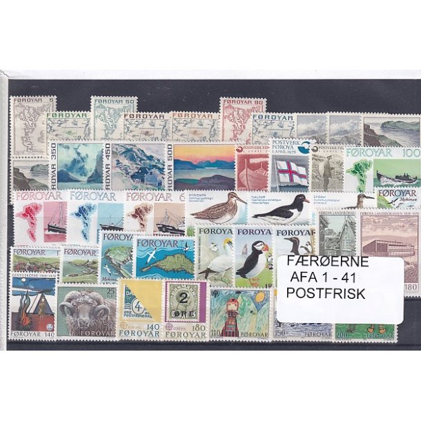 F�r�erne - AFA 1 - 41 - Postfrisk