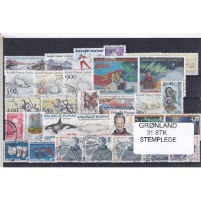 Grnland - 31 Stk. Stemplet
