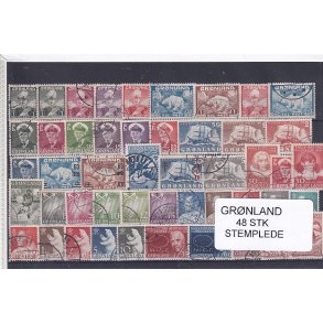 Grnland - 48 Stk. Stemplet