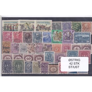 strig Samling - 42 Stk. Stemplet/Ustemplet