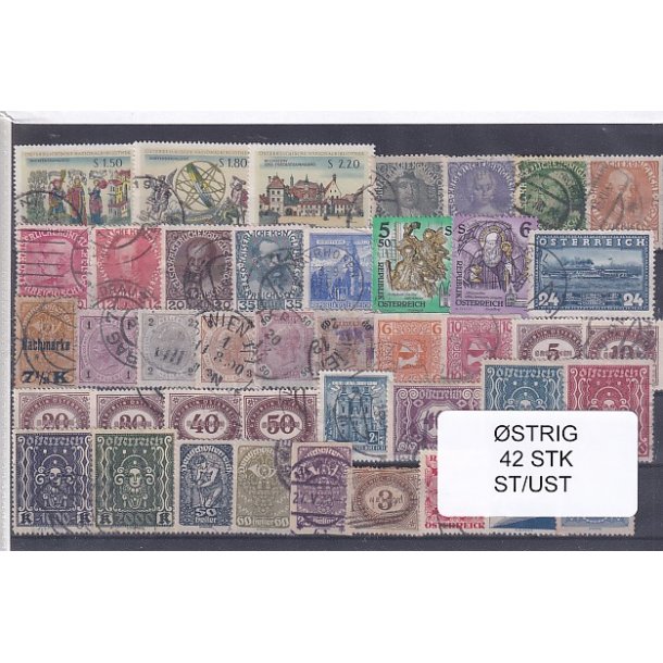 strig Samling - 42 Stk. Stemplet/Ustemplet
