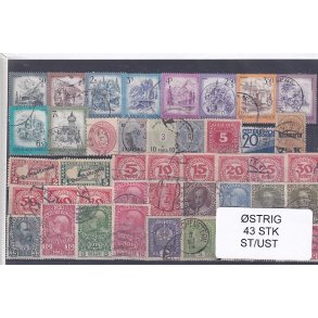 strig Samling - 43 Stk. Stemplet/Ustemplet