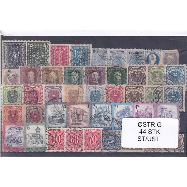 strig Samling - 44 Stk. Stemplet/Ustemplet