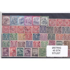 strig Samling - 45 Stk. Stemplet/Ustemplet