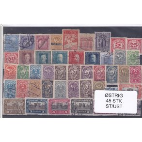 strig Samling - 45 Stk. Stemplet/Ustemplet