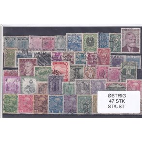 strig Samling - 47 Stk. Stemplet/Ustemplet