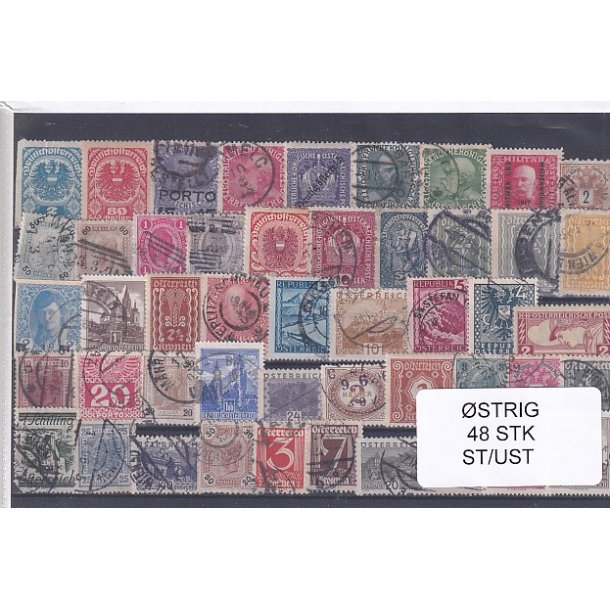 strig Samling - 48 Stk. Stemplet/Ustemplet