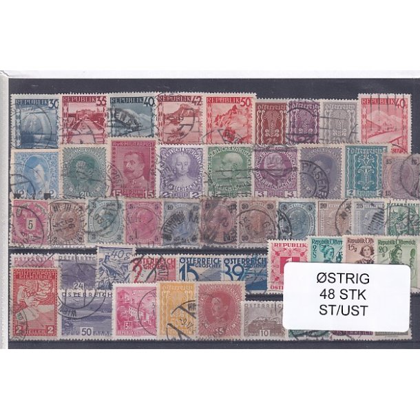 strig Samling - 48 Stk. Stemplet/Ustemplet