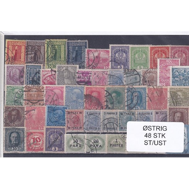 strig Samling - 48 Stk. Stemplet/Ustemplet