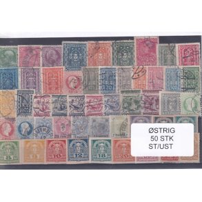 strig Samling - 50 Stk. Stemplet/Ustemplet