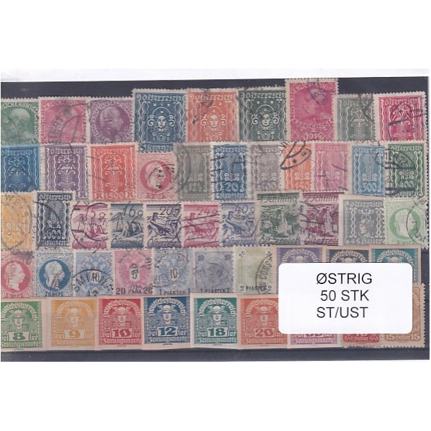 strig Samling - 50 Stk. Stemplet/Ustemplet