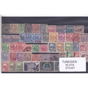 Tunesien Samling - 50 Stk. Stemplet/Ustemplet