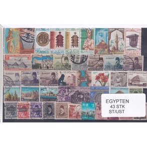 Egypten Samling - 43 Stk. Stenplet/Ustemplet.