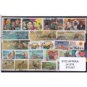 Syd Afrika Samling - 24 Stk. Stemplet/Ustemplet