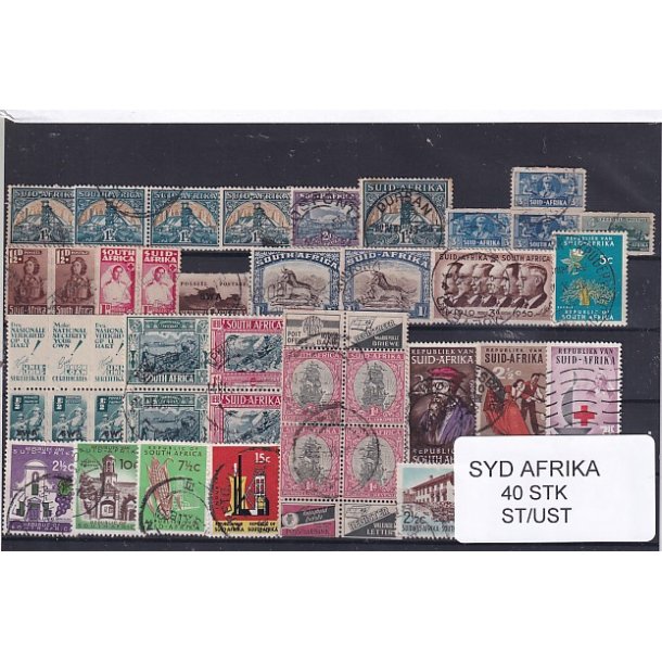 Syd Afrika Samling - 40 Stk. Stemplet/Ustemplet