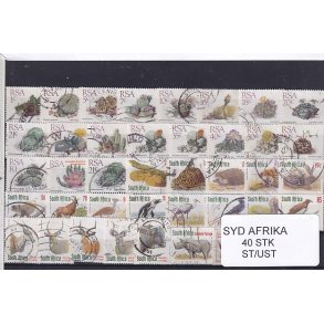 Syd Afrika Samling - 40 Stk. Stemplet/Ustemplet