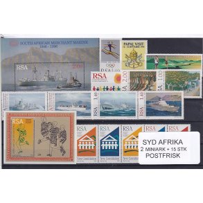 Syd Afrika Samling - 2 Miniark + 15 Stk. - Postfrisk