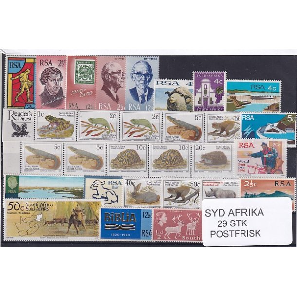 Syd Afrika Samling - 29 Stk. - Postfrisk