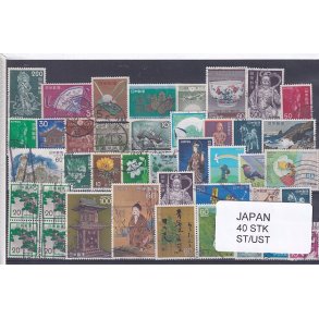 Japan Samling - 40 Stk. Stemplet/Ustemplet