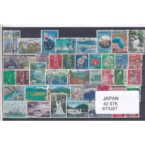 Japan Samling - 42 Stk. Stemplet/Ustemplet