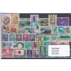 Japan Samling - 42 Stk. Stemplet/Ustemplet