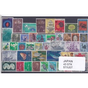 Japan Samling - 43 Stk. Stemplet/Ustemplet
