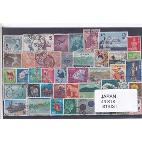 Japan Samling - 43 Stk. Stemplet/Ustemplet