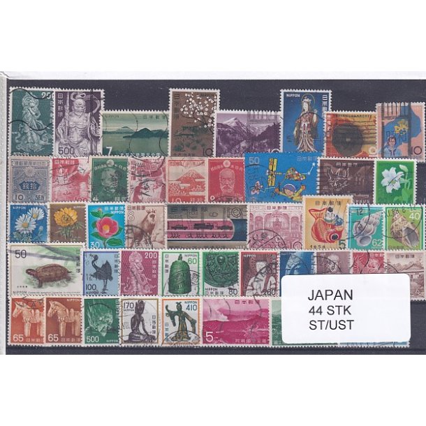 Japan Samling - 44 Stk. Stemplet/Ustemplet