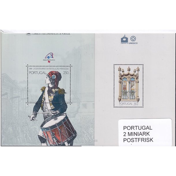 Portugal Samling - 2 Miniark - Postfrisk