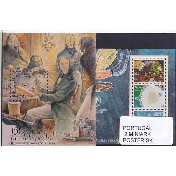 Portugal Samling - 2 Miniark - Postfrisk