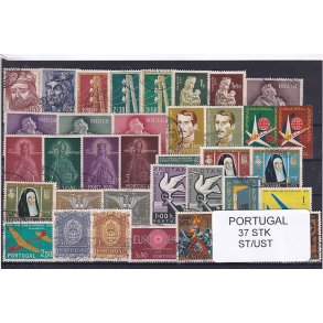 Portugal Samling - 37 Stk. Stemplet/Ustemplet