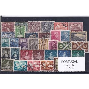 Portugal Samling - 35 Stk. Stemplet/Ustemplet