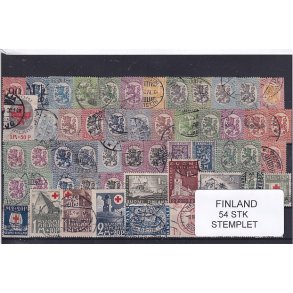Finland Samling -  54 Stk. Stemplet/Ustemplet