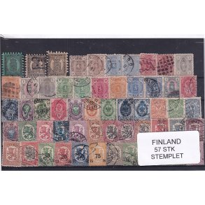 Finland Samling -  57 Stk. Stemplet/Ustemplet