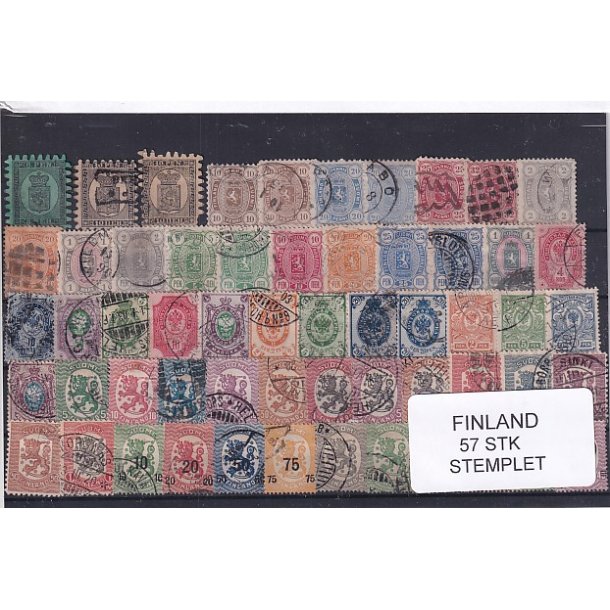 Finland Samling -  57 Stk. Stemplet/Ustemplet