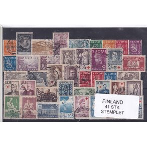 Finland Samling -  41 Stk. Stemplet/Ustemplet