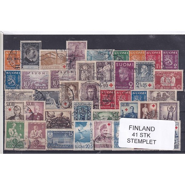 Finland Samling -  41 Stk. Stemplet/Ustemplet