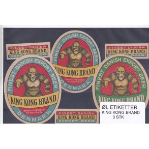 l Etiketter - King Kong Brand - 3 Stk.