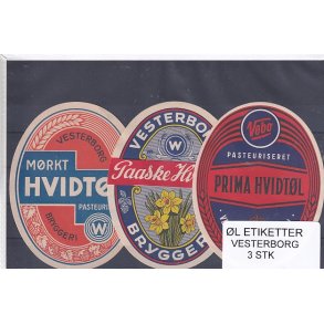 l Etiketter - Vesterborg 3 Stk.