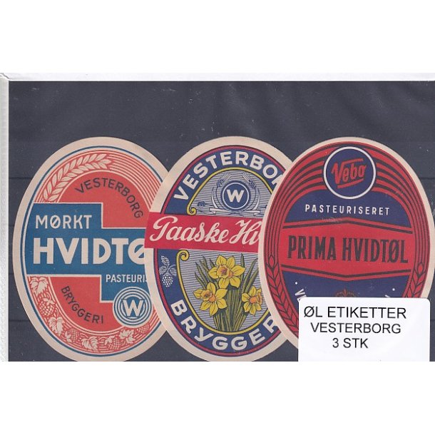 l Etiketter - Vesterborg 3 Stk.