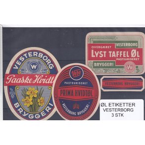 l Etiketter - Vesterborg 3 Stk.