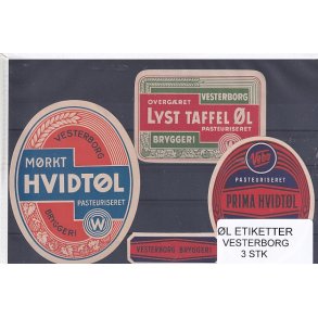 l Etiketter - Vesterborg 3 Stk.